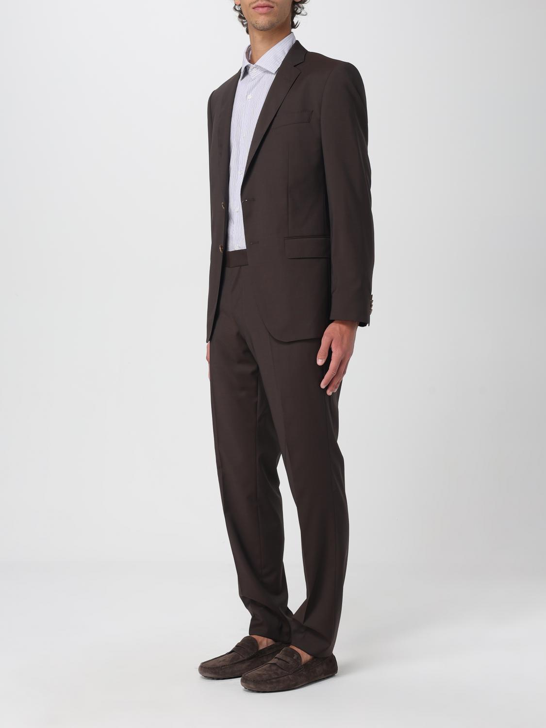 Boss Suit Men Brown