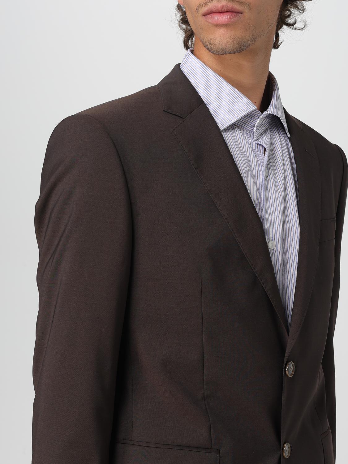 Boss Suit Men Brown