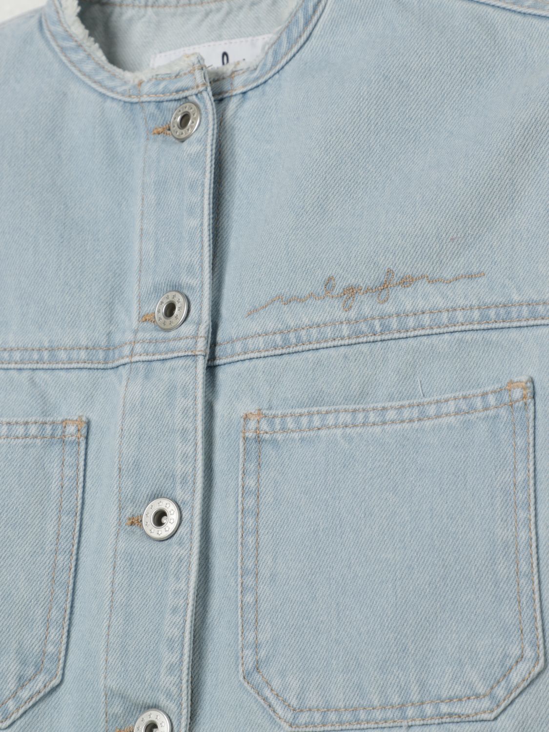 Il Gufo Jacket Kids Gnawed Blue