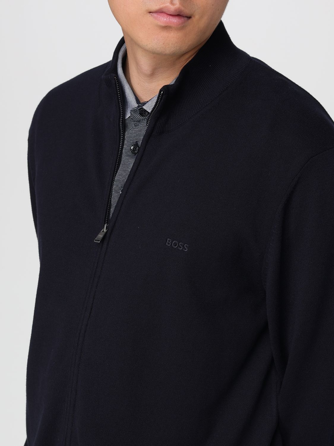 Boss Cardigan Men Blue