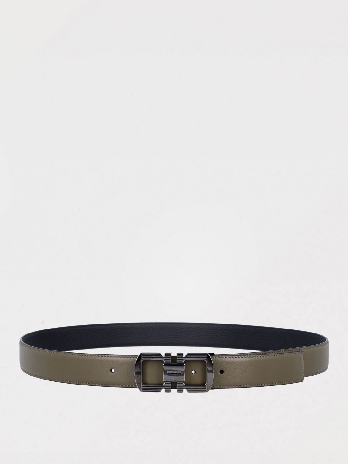 Ferragamo Belt Men Olive