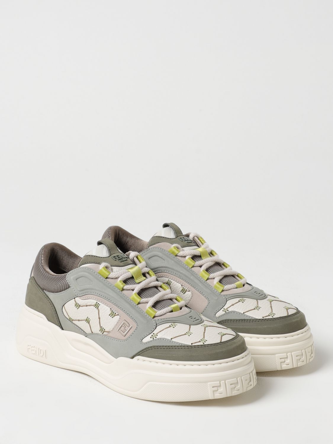 Fendi Sneakers Men Green