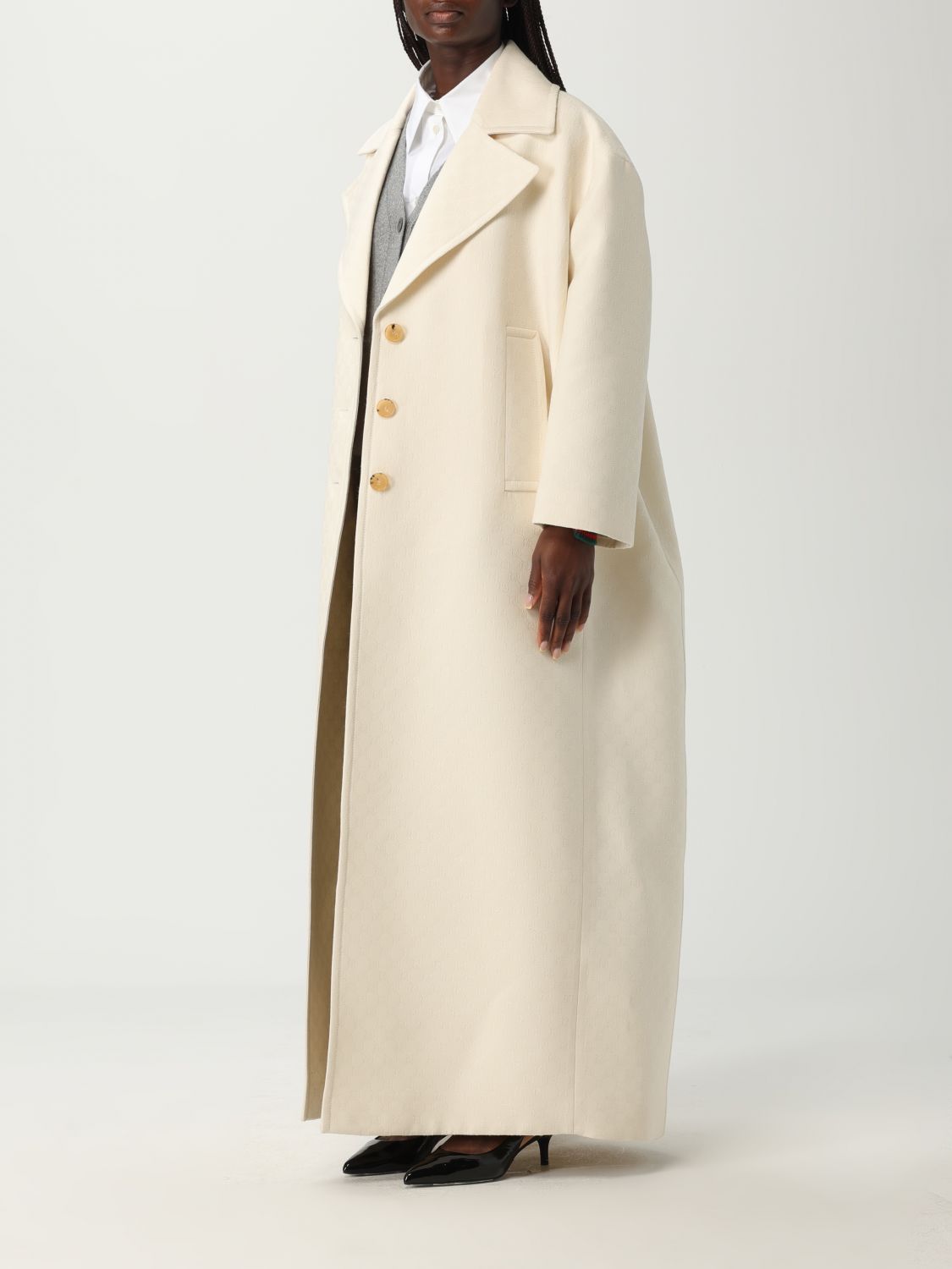 Gucci Coat Woman White
