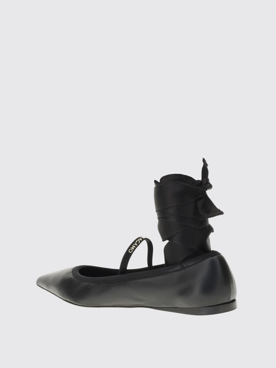Ferragamo Ballet Flats Woman Black