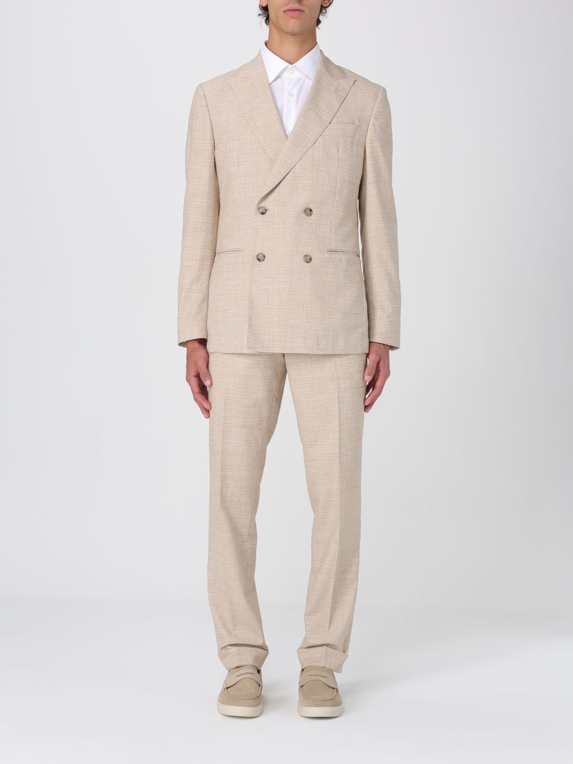 Boss Suit Men Beige