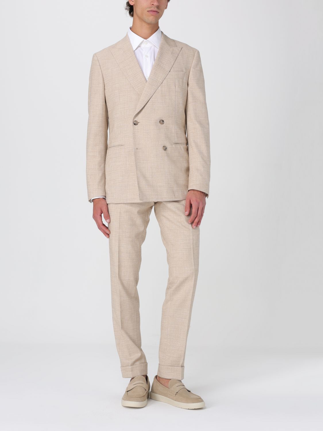 Boss Suit Men Beige