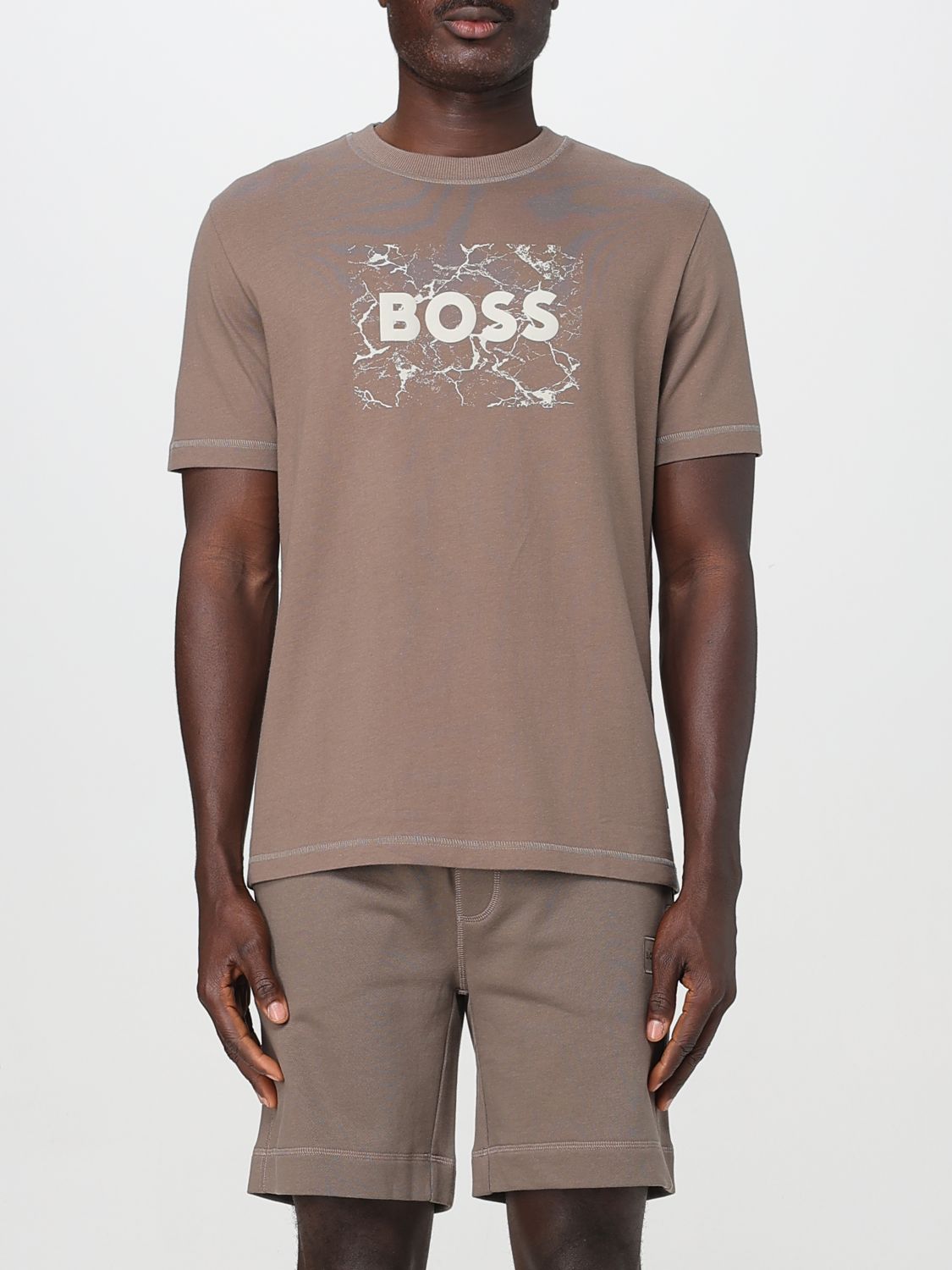 Boss T Shirt Men Beige