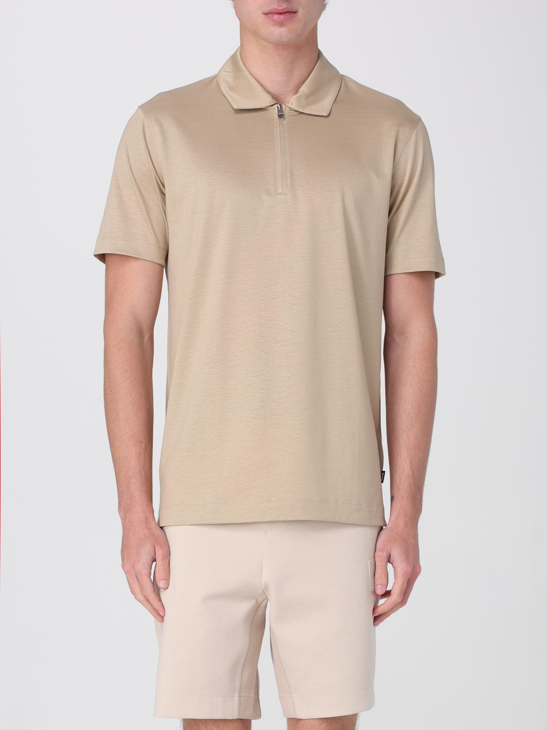Boss Polo Shirt Men Beige