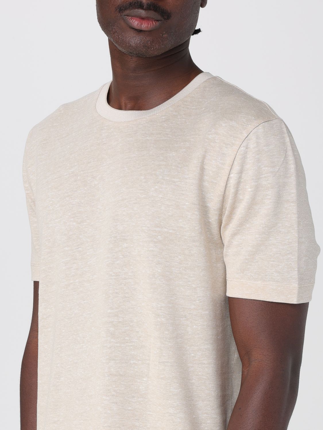 Boss T Shirt Men Beige