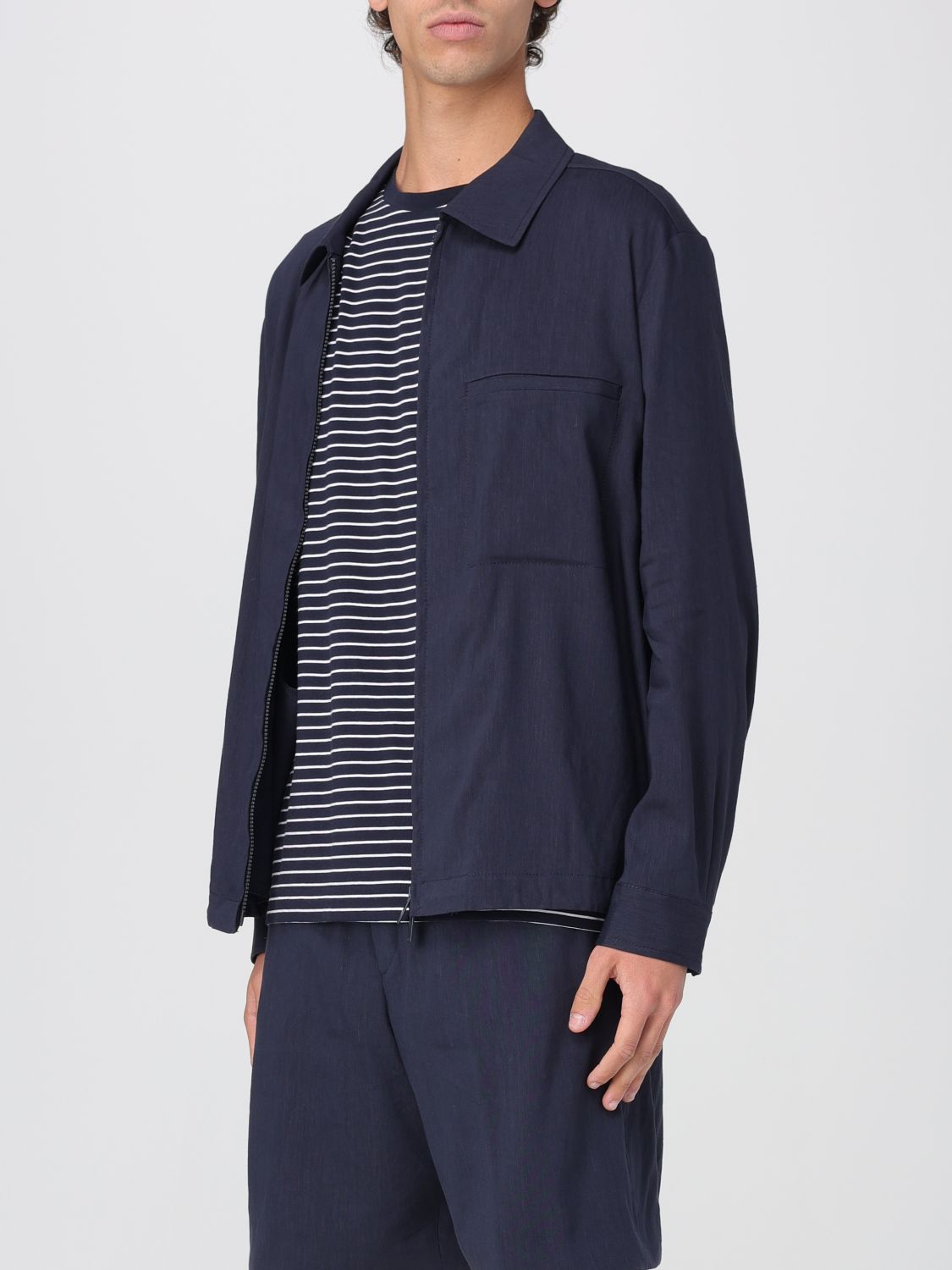 Boss Jacket Men Blue