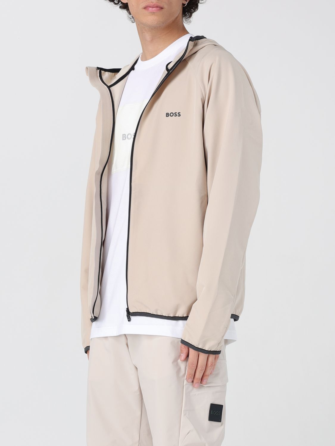 Boss Jacket Men Beige
