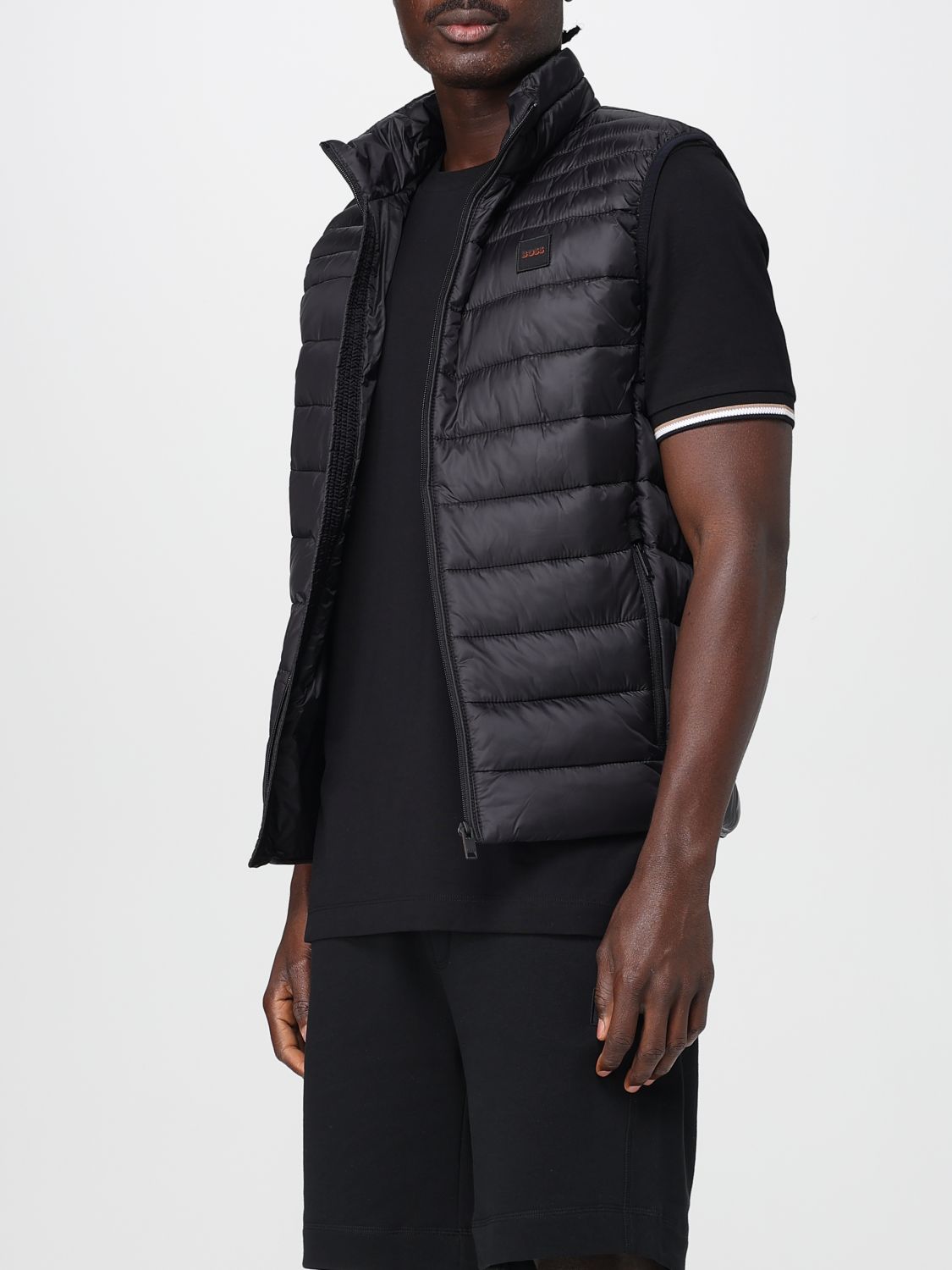 Boss Suit Vest Men Black