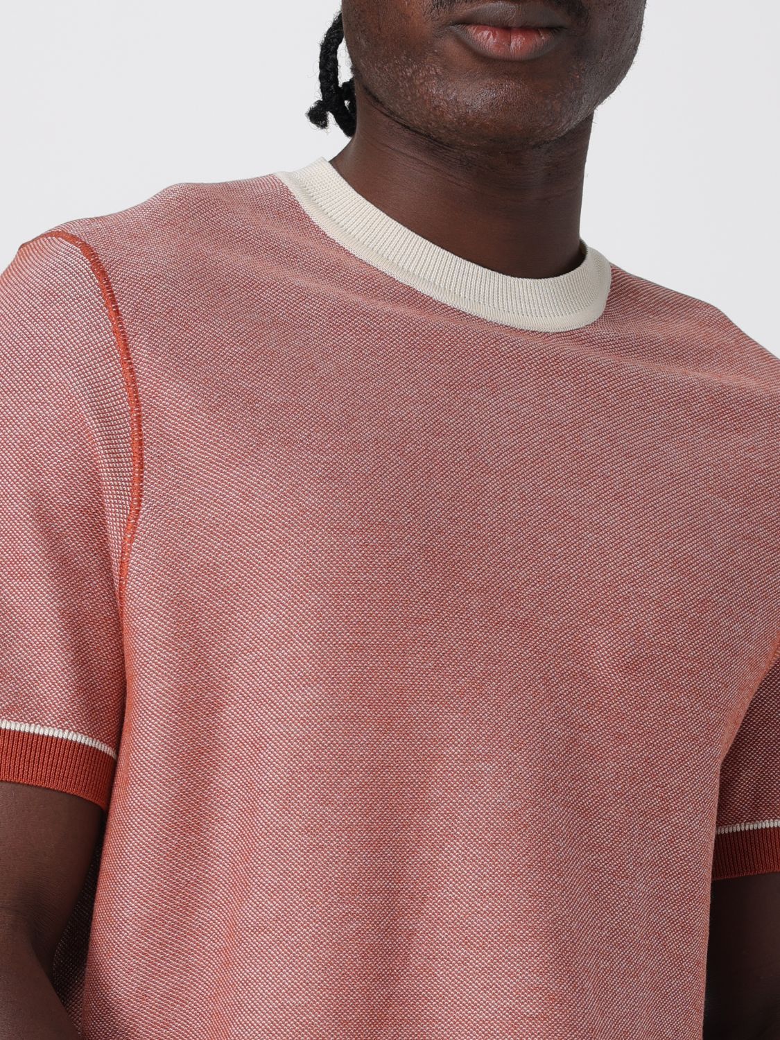 Boss Cardigan Men Orange