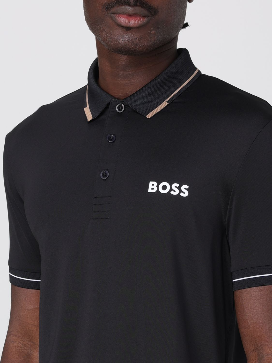 Boss Polo Shirt Men Black