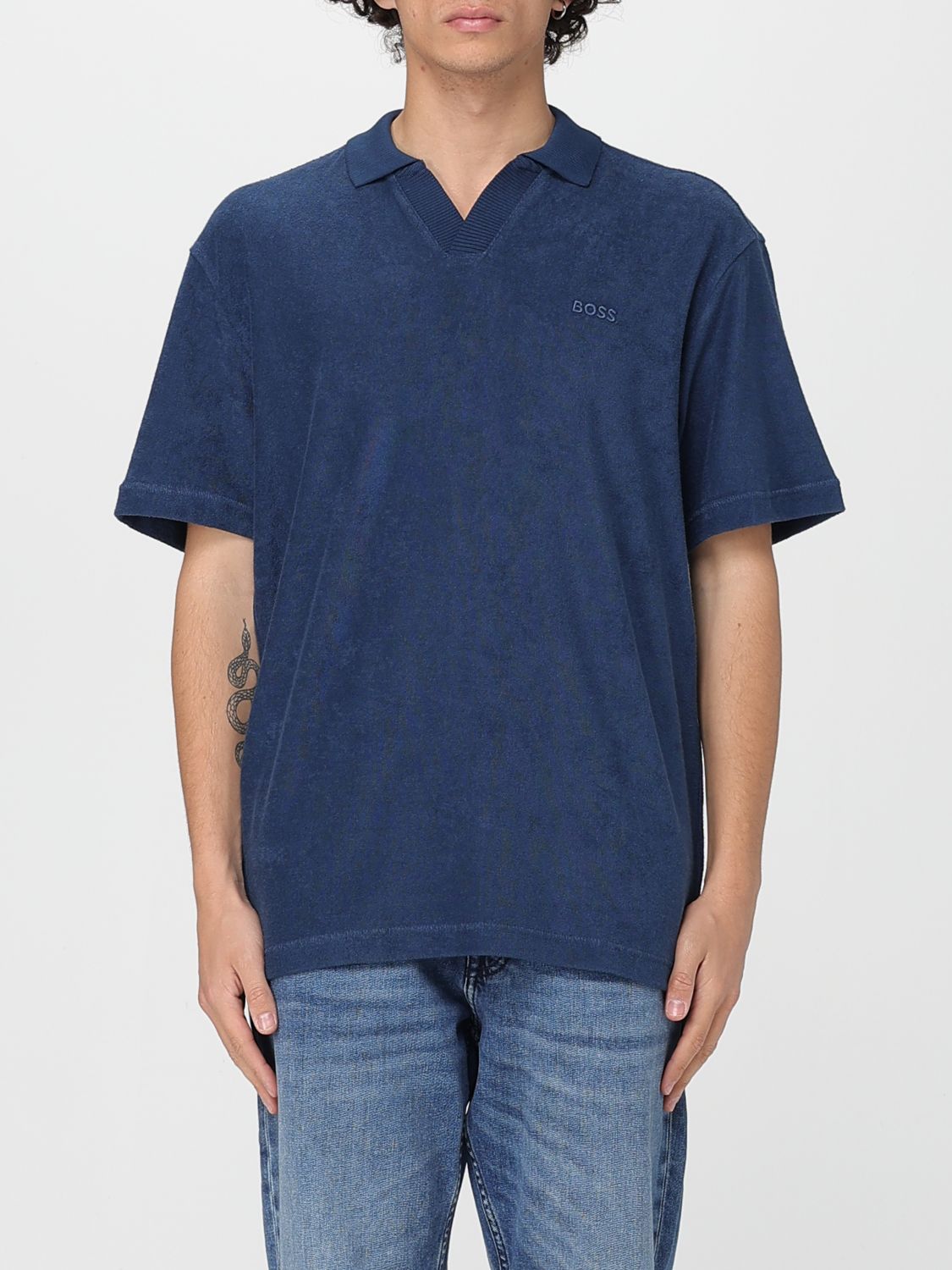 Boss Polo Shirt Men Beige