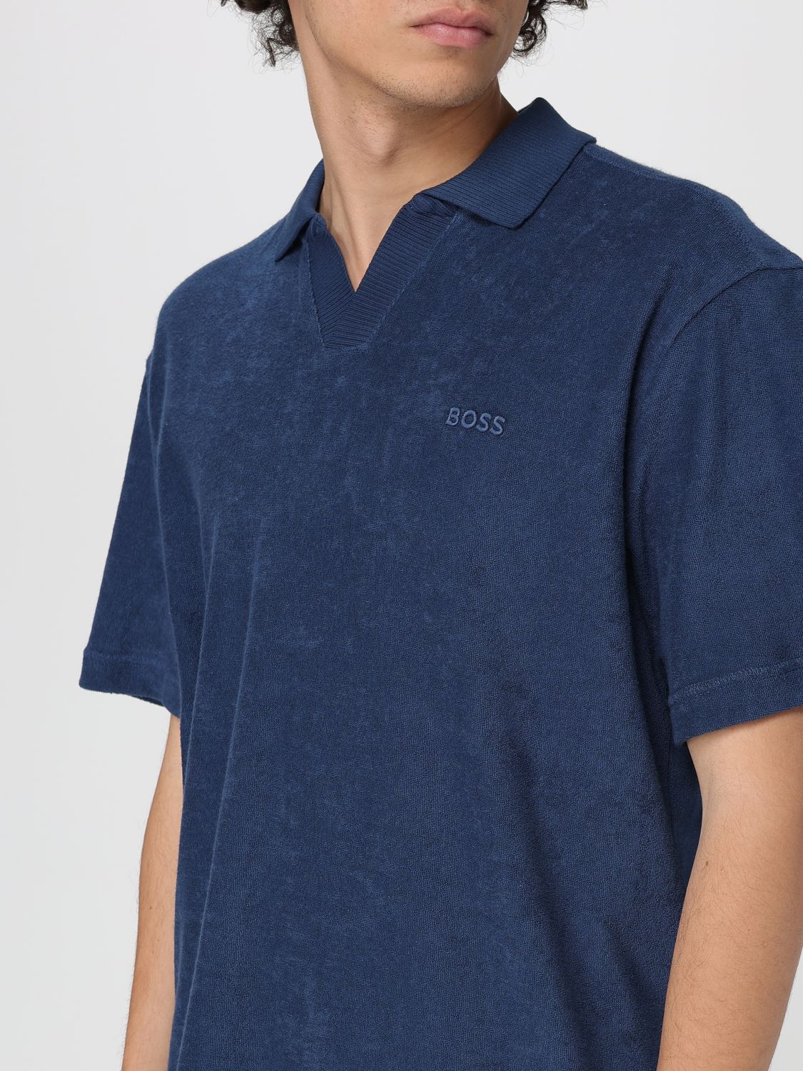 Boss Polo Shirt Men Beige