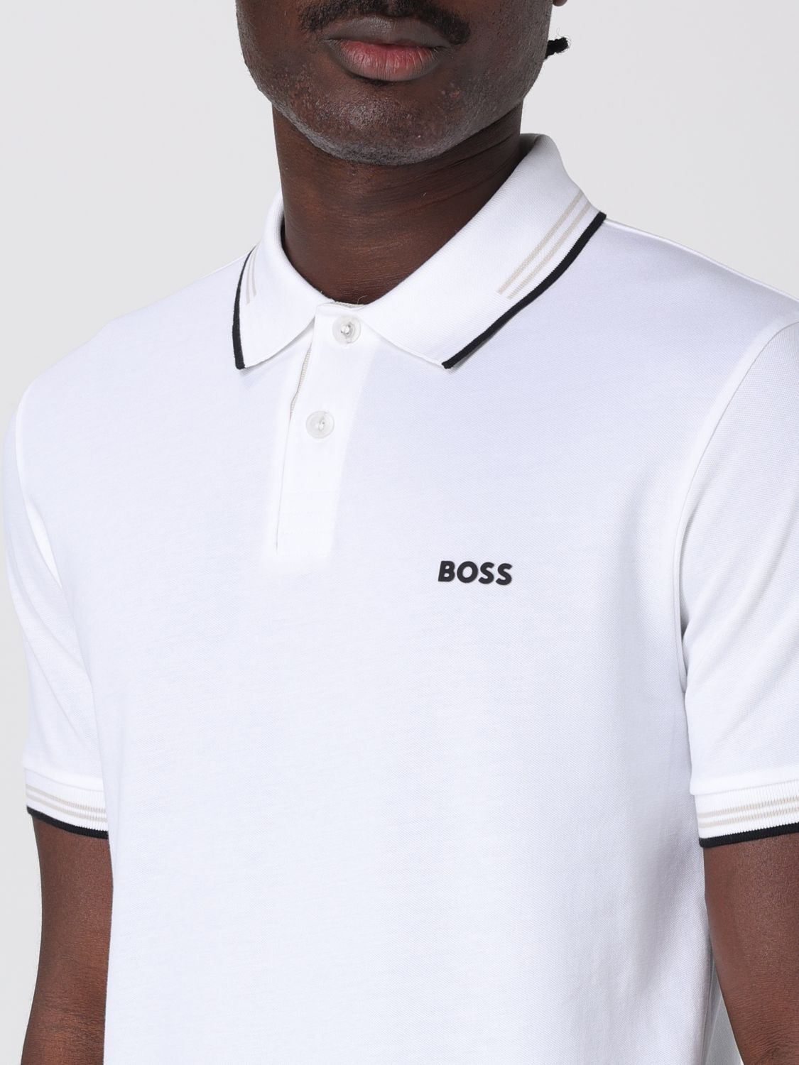 Boss Polo Shirt Men Beige