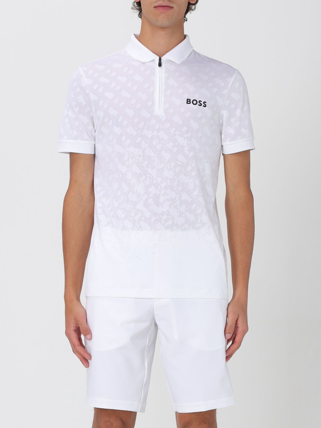 Boss Polo Shirt Men Burgundy