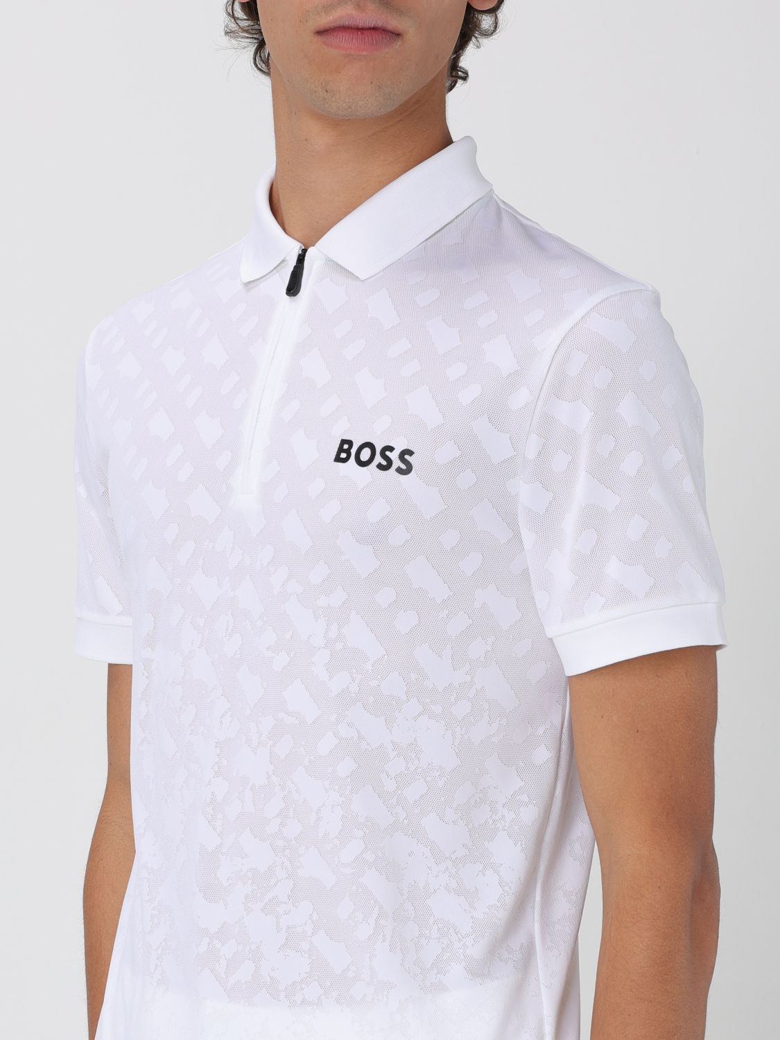 Boss Polo Shirt Men Burgundy