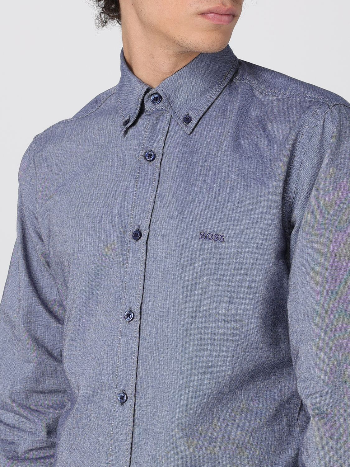 Boss Shirt Men Blue