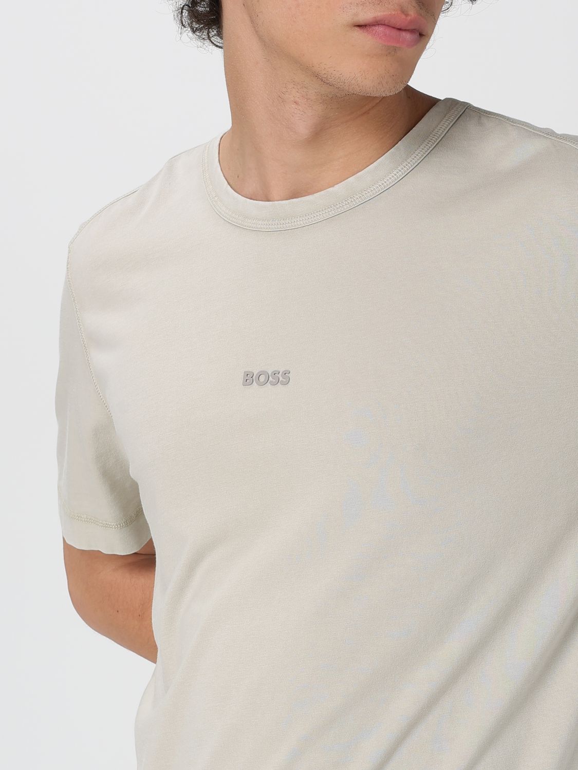 Boss T Shirt Men Beige