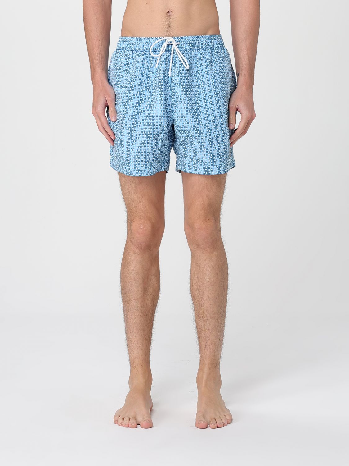 Boss Swimsuit Men Gnawed Blue