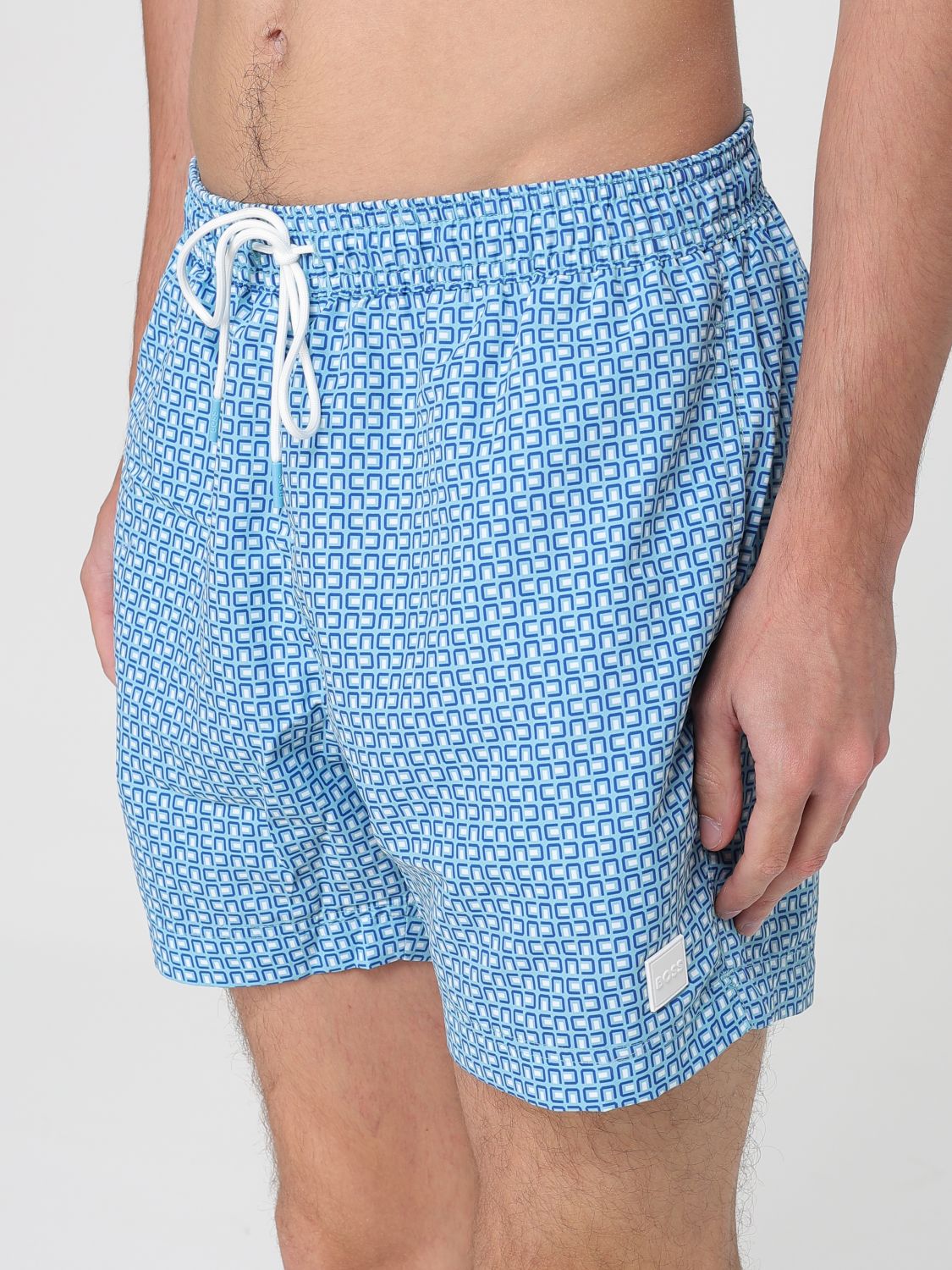 Boss Swimsuit Men Gnawed Blue
