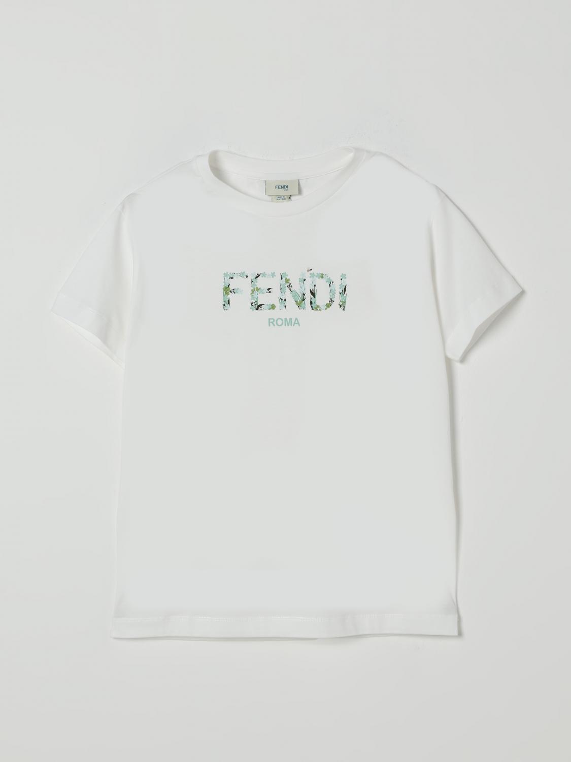 Fendi T Shirt Kids White 2