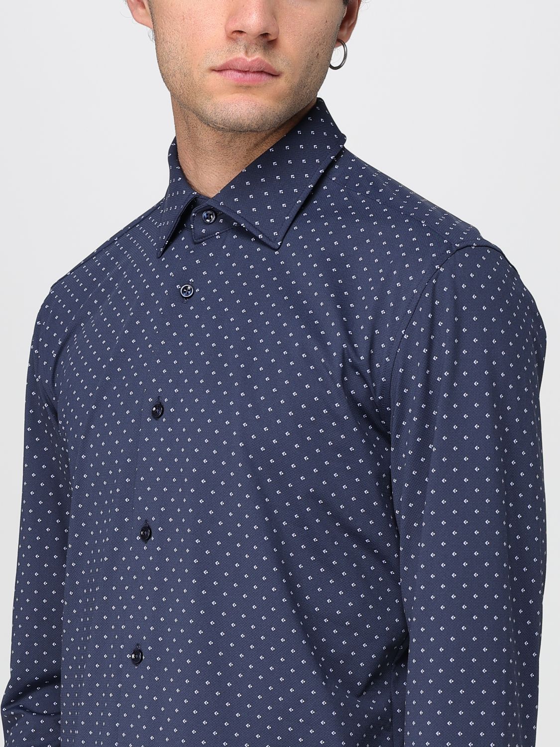 Boss Shirt Men Blue