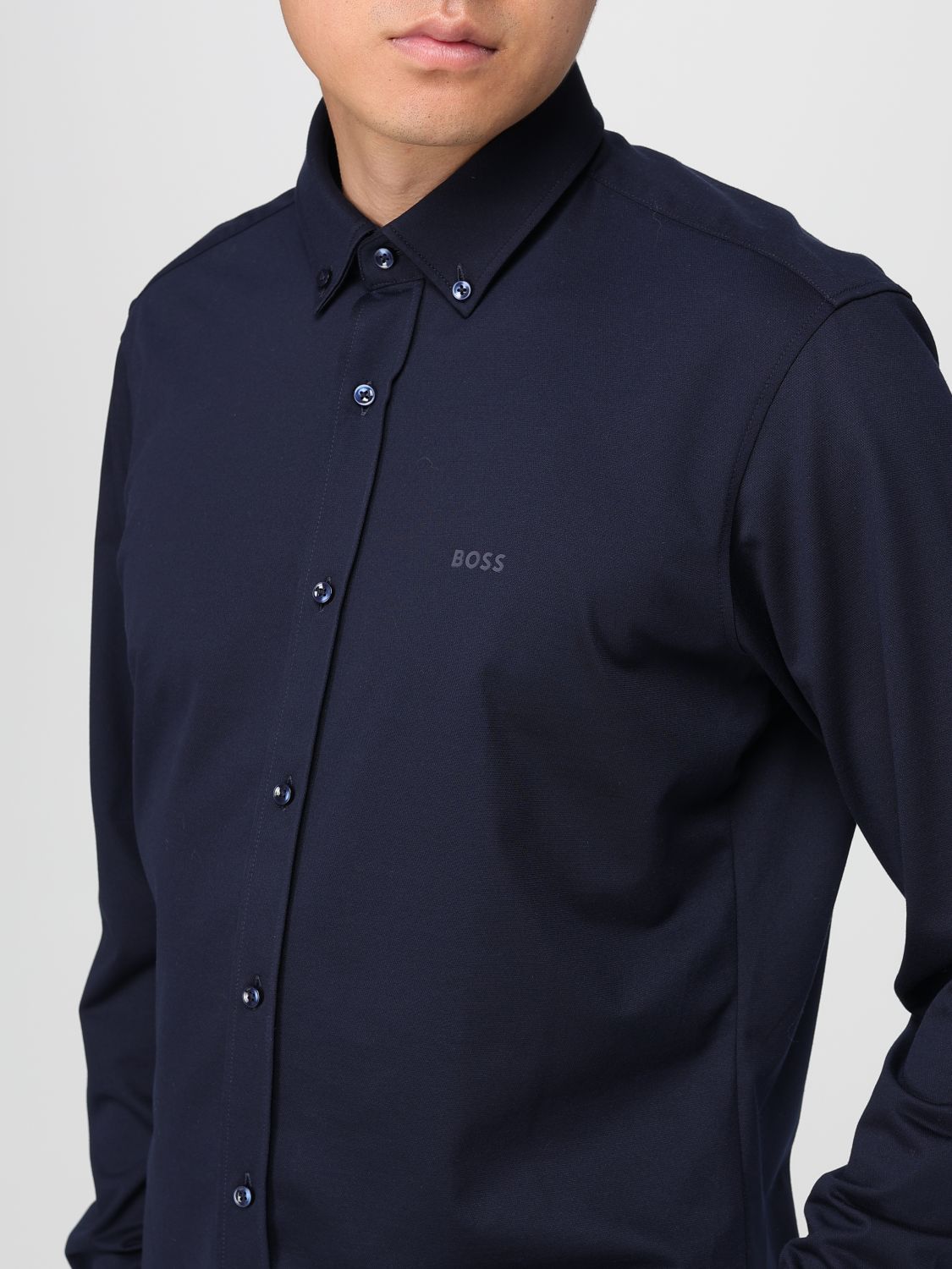 Boss Shirt Men Blue
