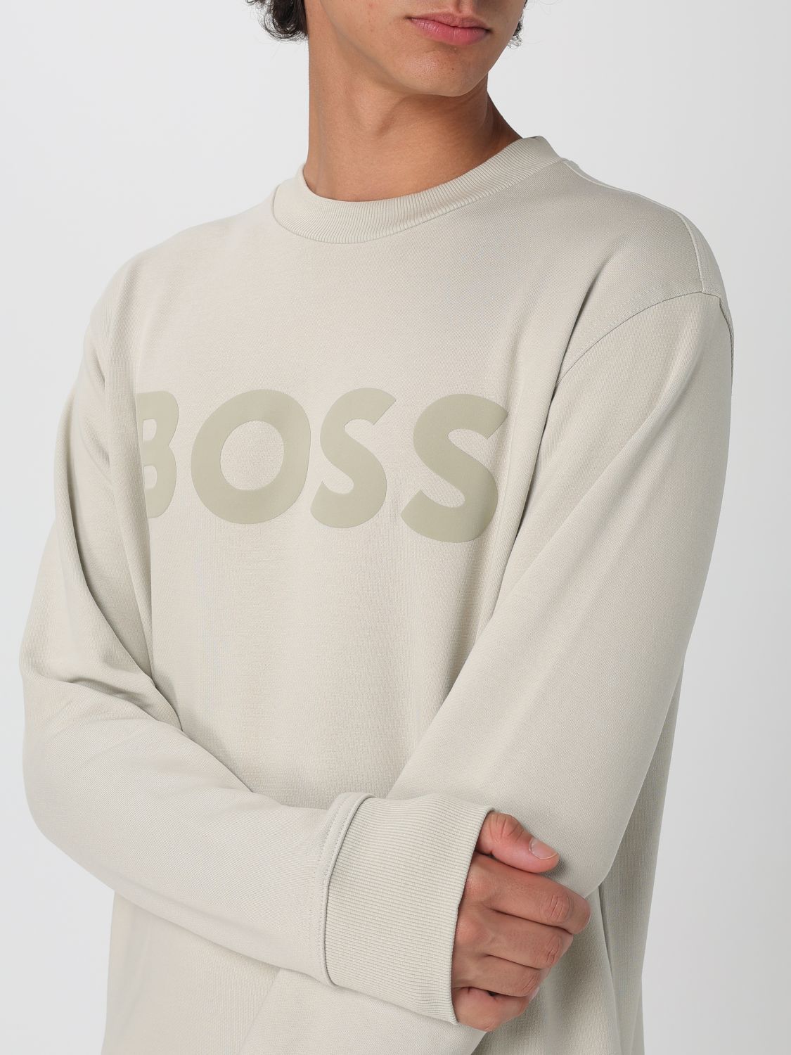 Boss Sweatshirt Men Beige