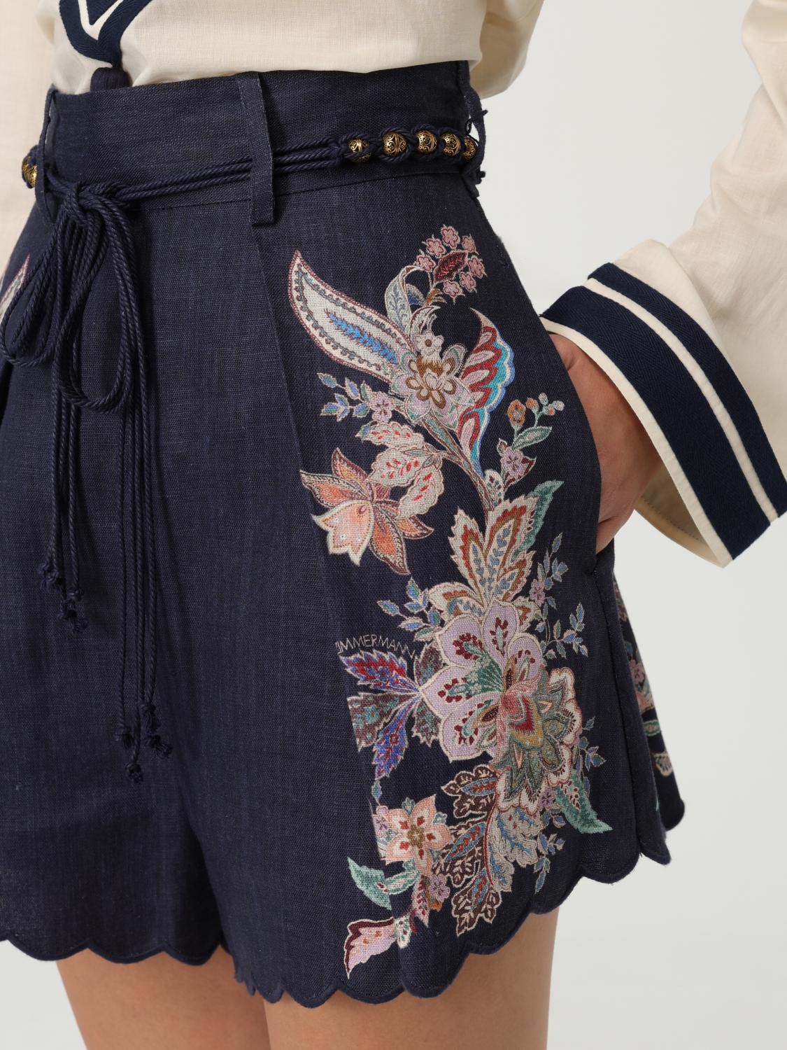 Zimmermann Pants Woman Navy