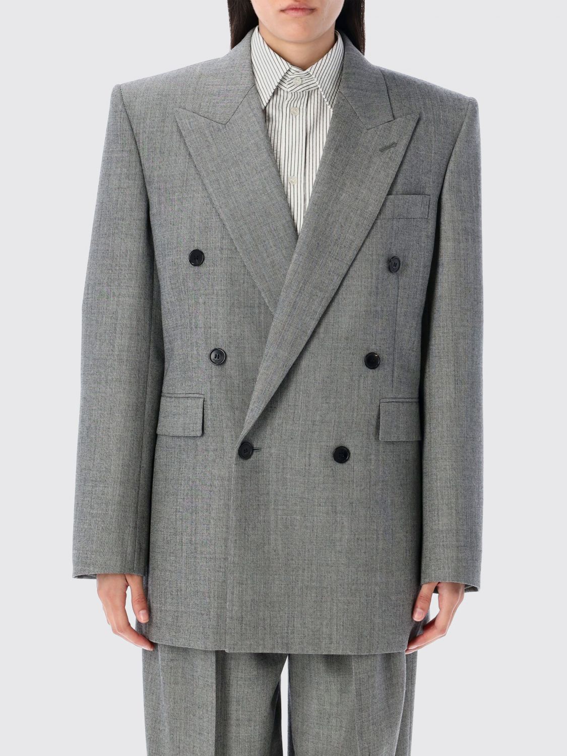 ジャケット SAINT LAURENT Woman Jacket Yellow Cream 823616Y7K17 9787 Medium-838694YZ9BW9660_C.jpg?v=1