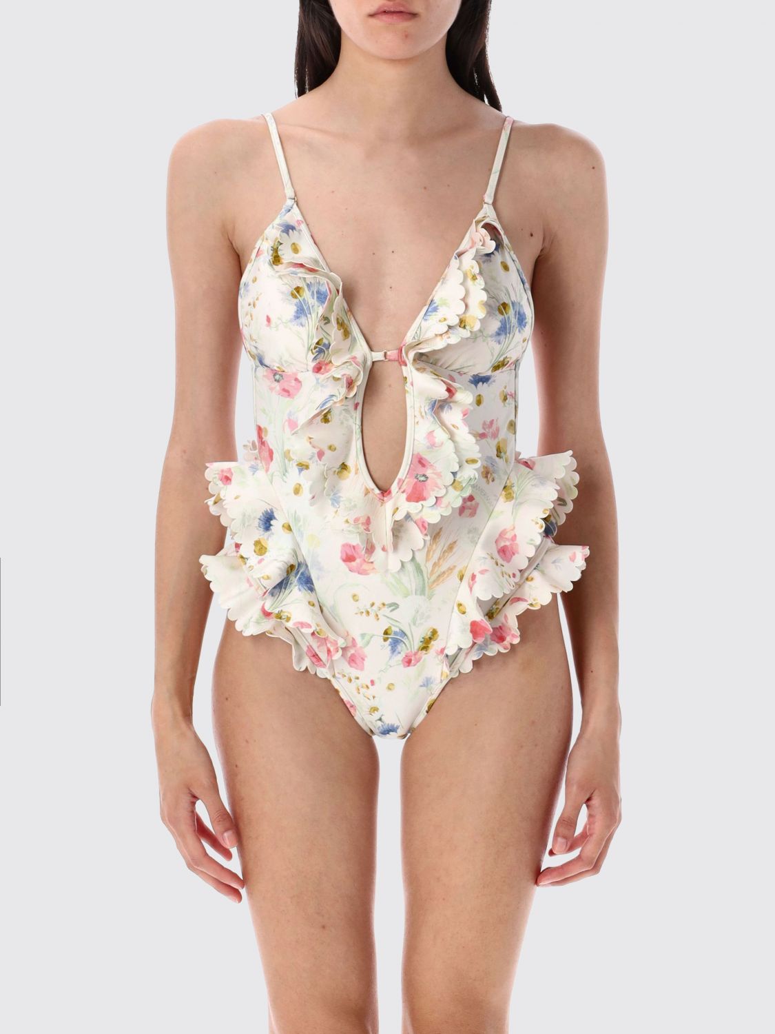 Zimmermann Swimsuit Woman Yellow Cream