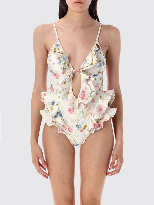 Zimmermann Swimsuit Woman Yellow Cream