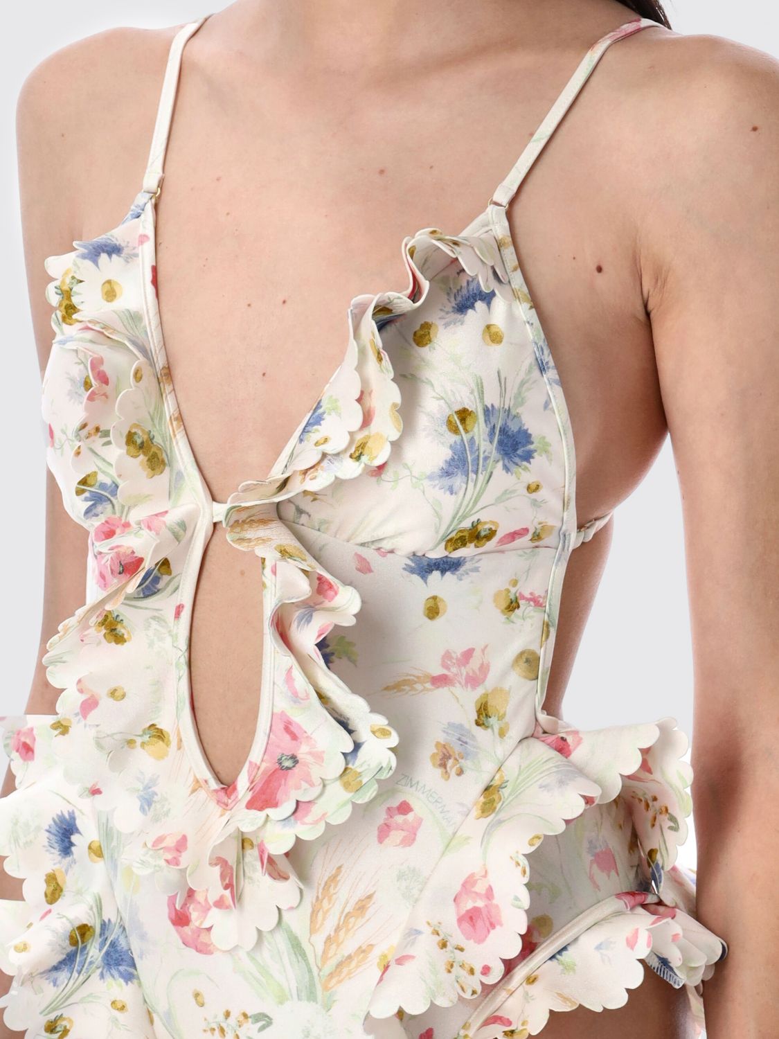 Zimmermann Swimsuit Woman Yellow Cream
