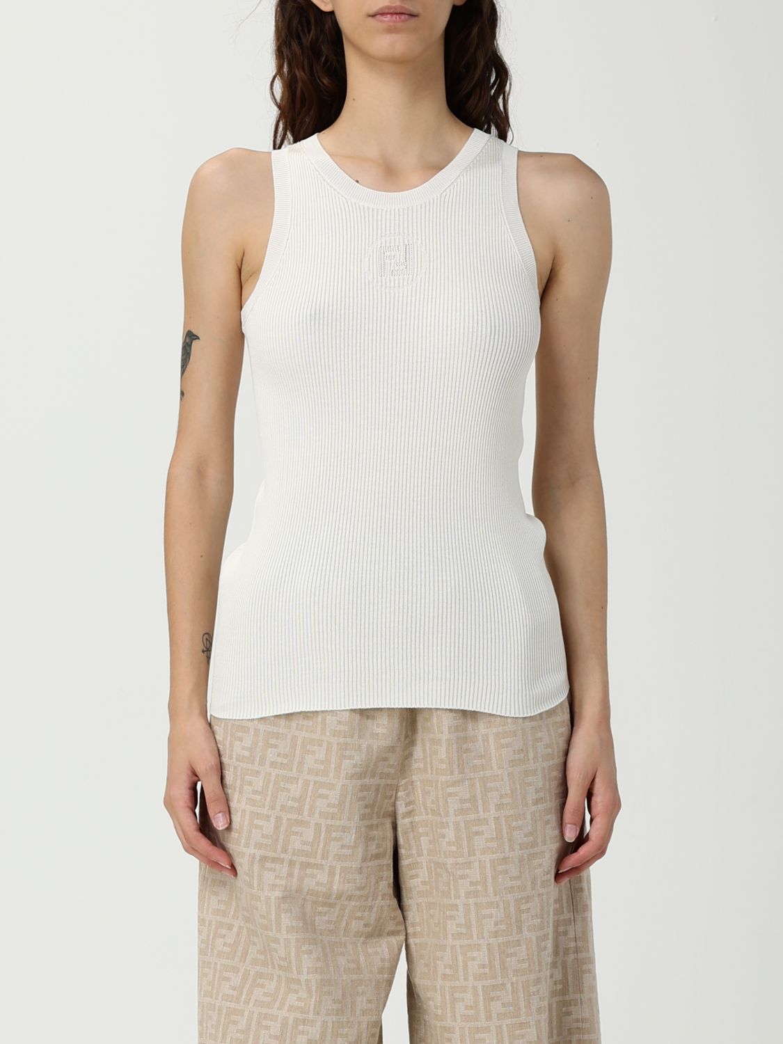 Fendi Top Woman White