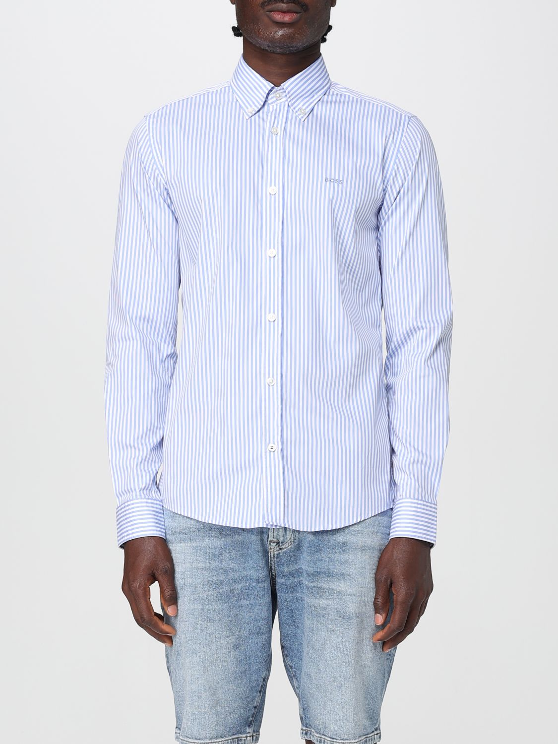 Boss Shirt Men Blue