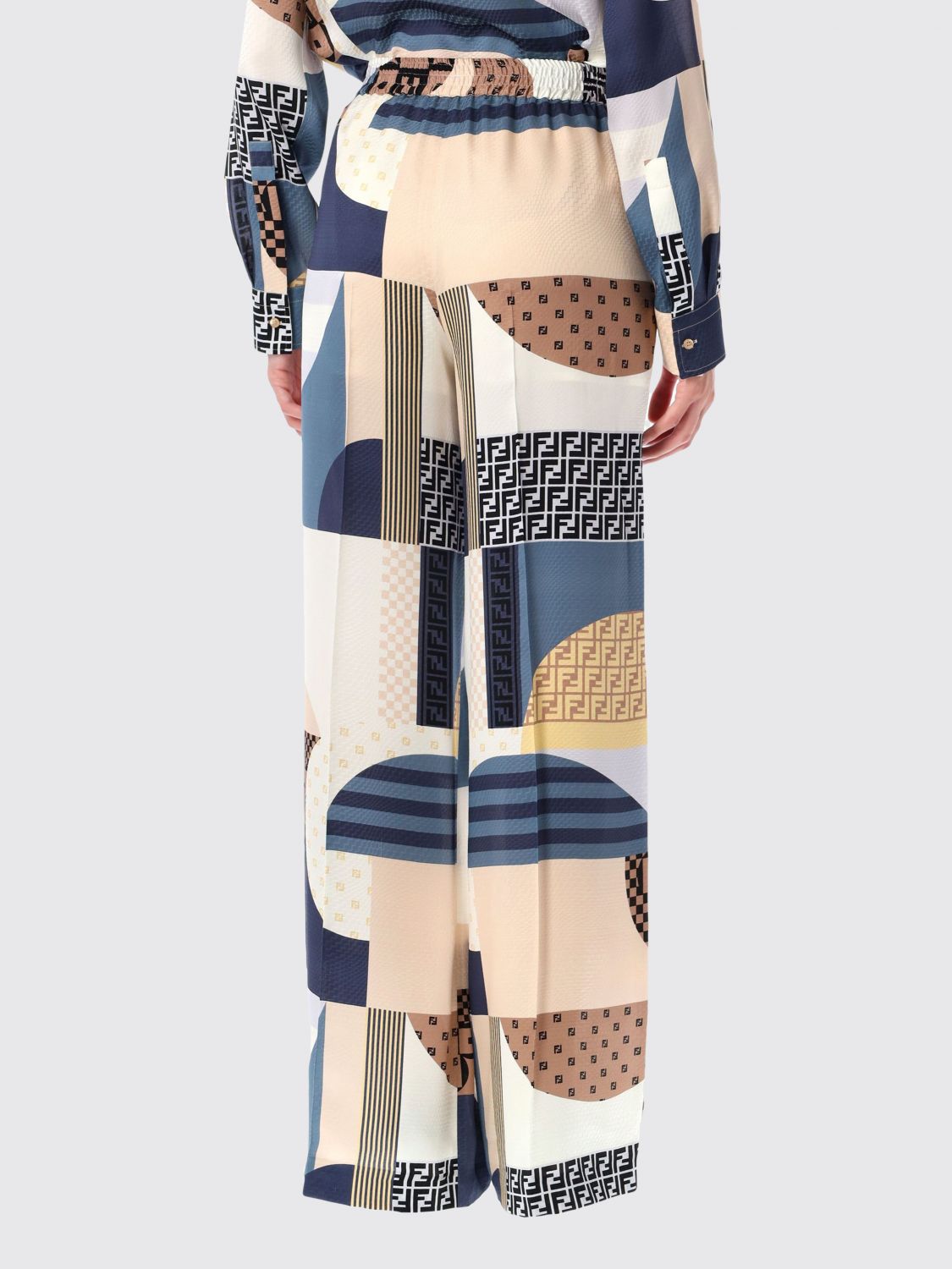 Fendi Pants Woman Blue