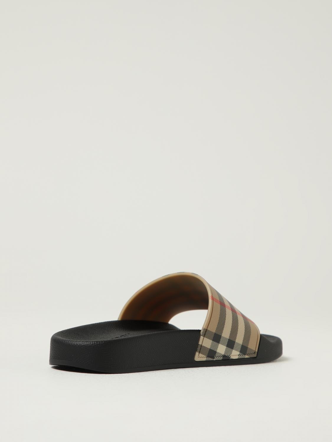 Burberry Flat Sandals Woman Beige
