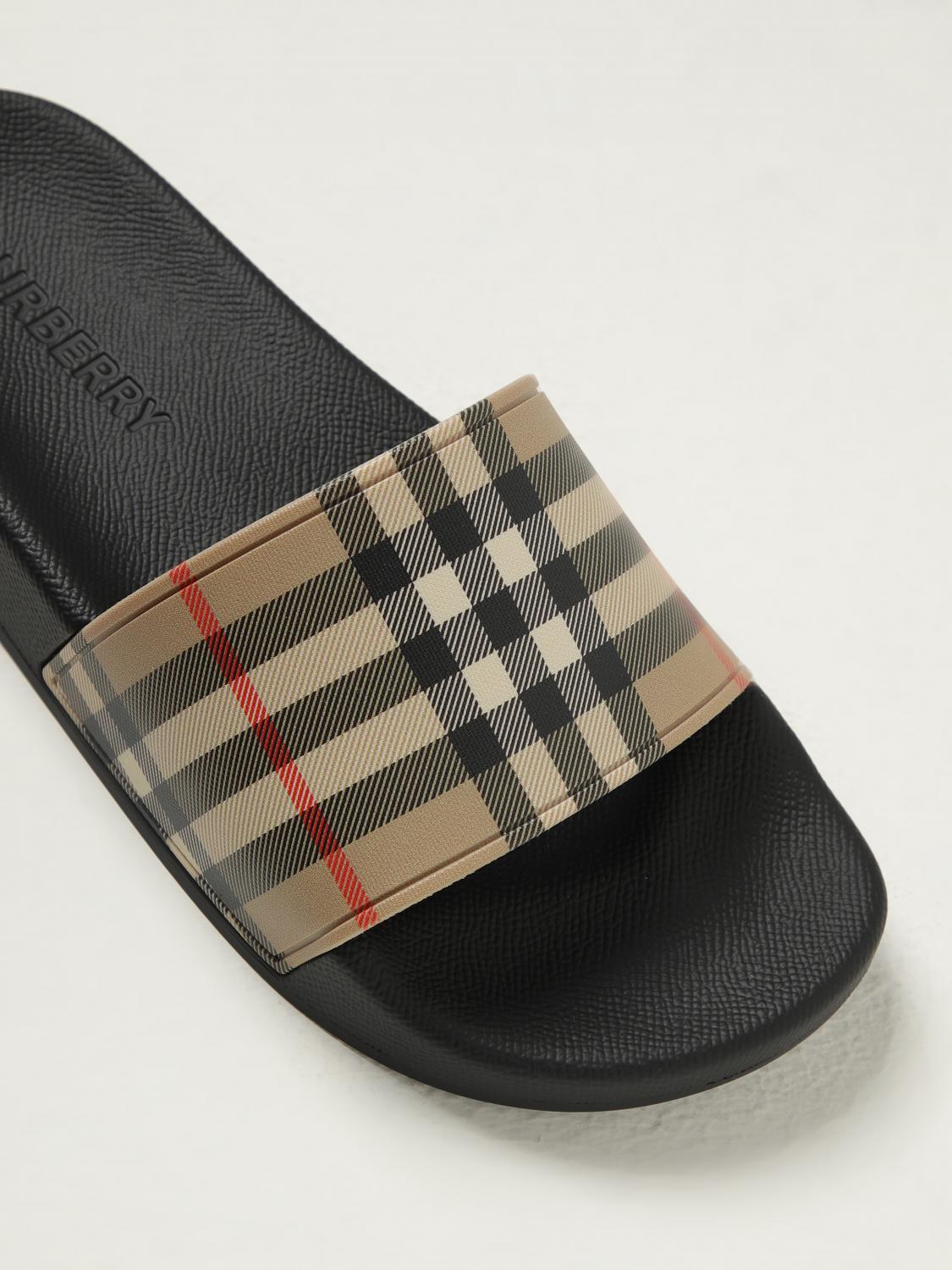 Burberry Flat Sandals Woman Beige