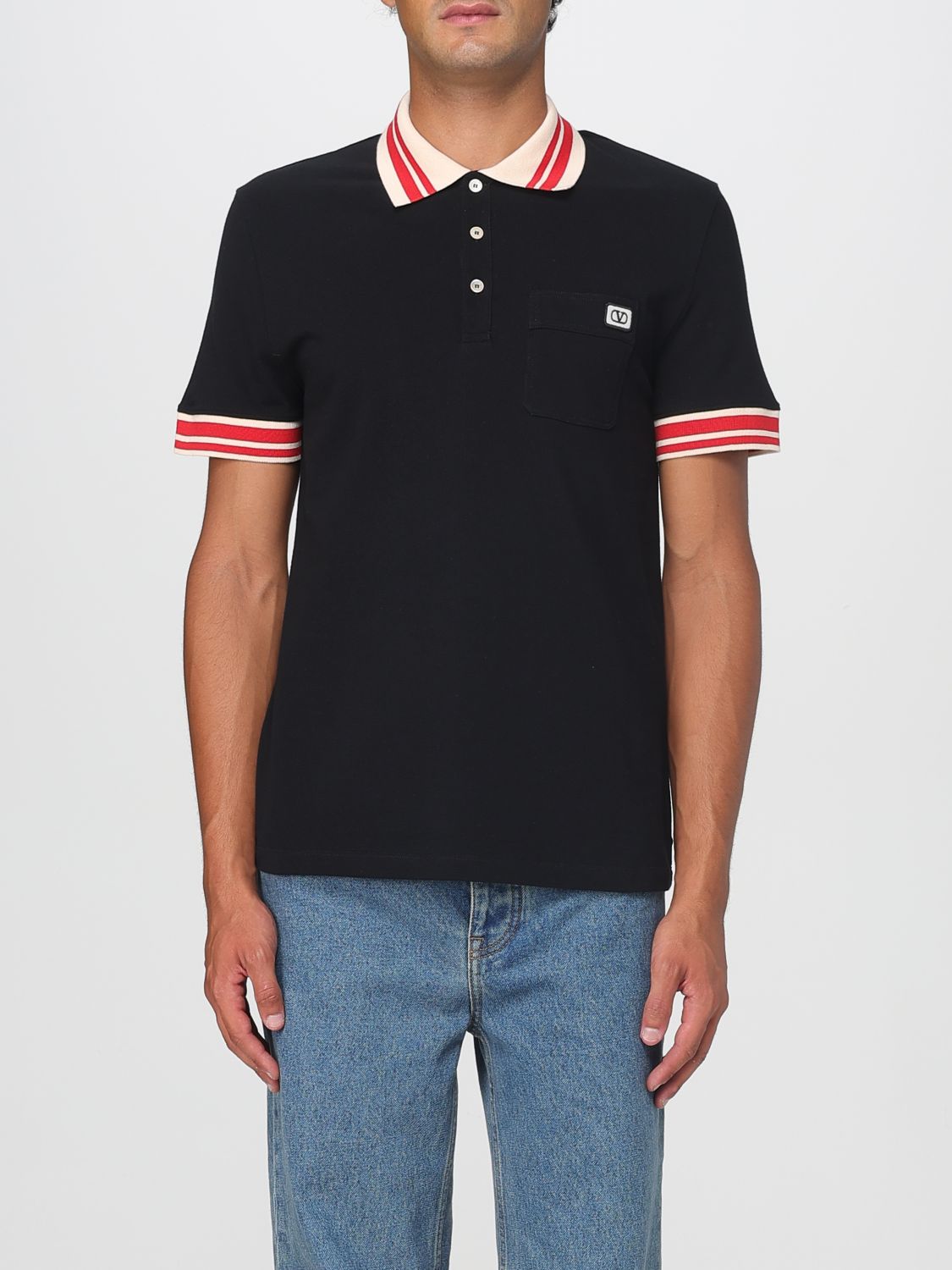 Valentino Polo Shirt Men Black