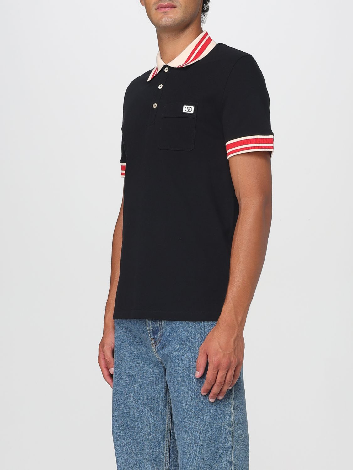 Valentino Polo Shirt Men Black