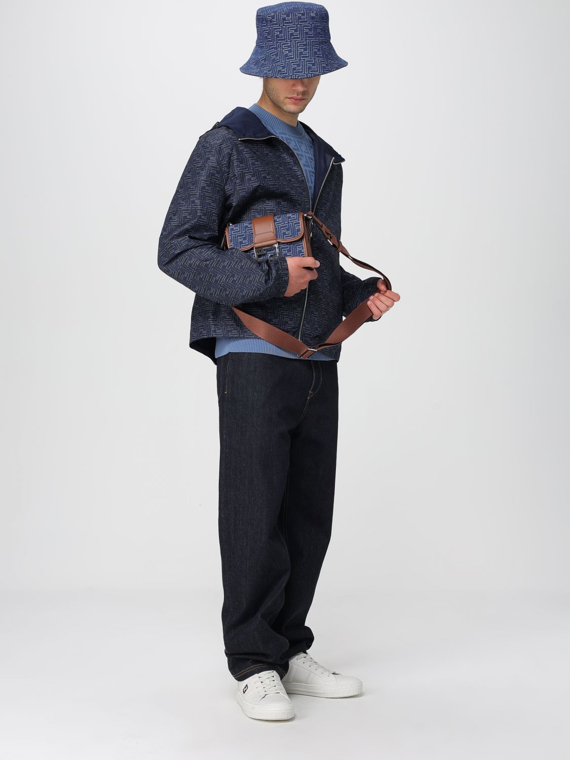 Fendi Sweater Men Blue