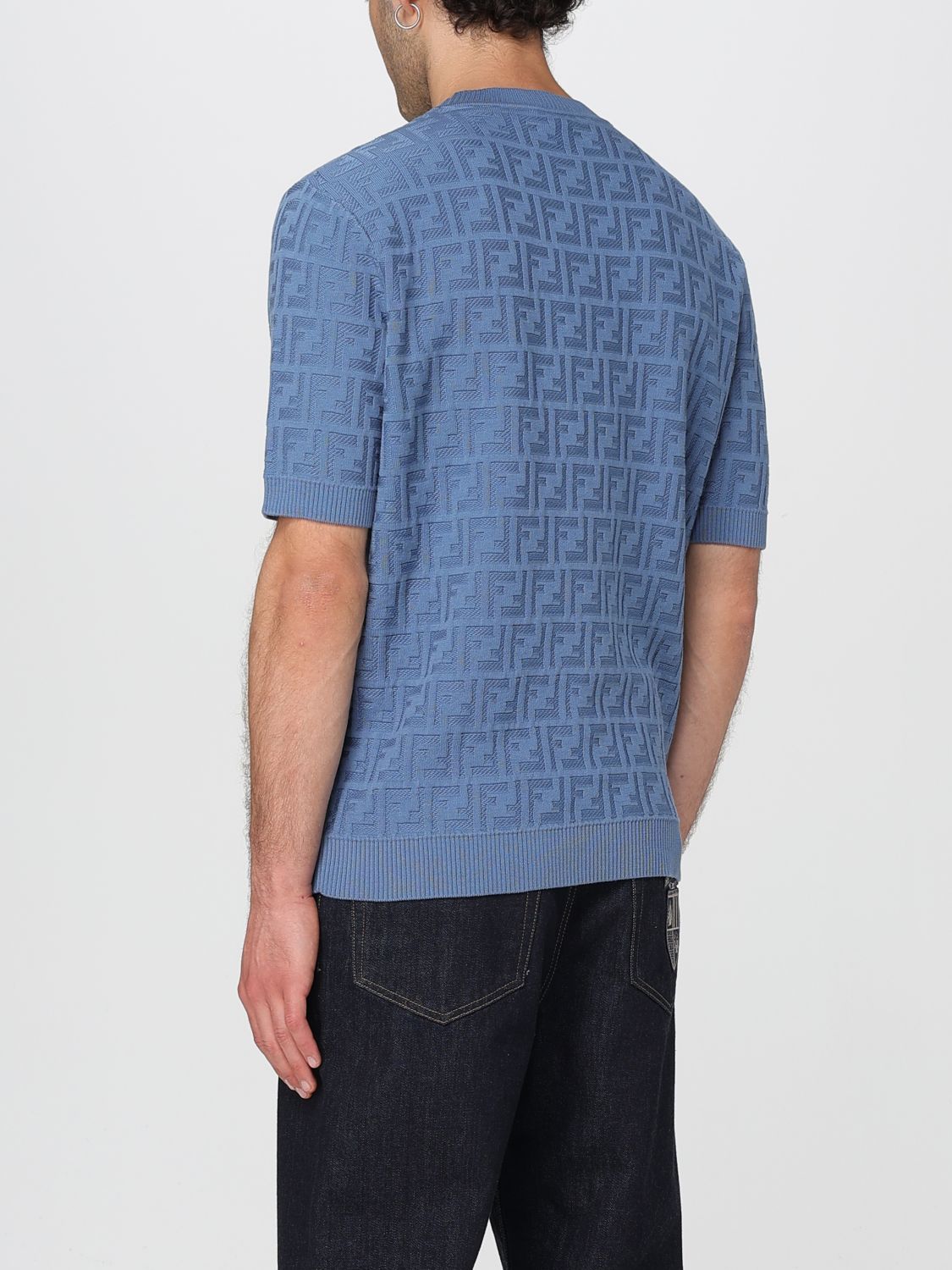 Fendi Sweater Men Blue