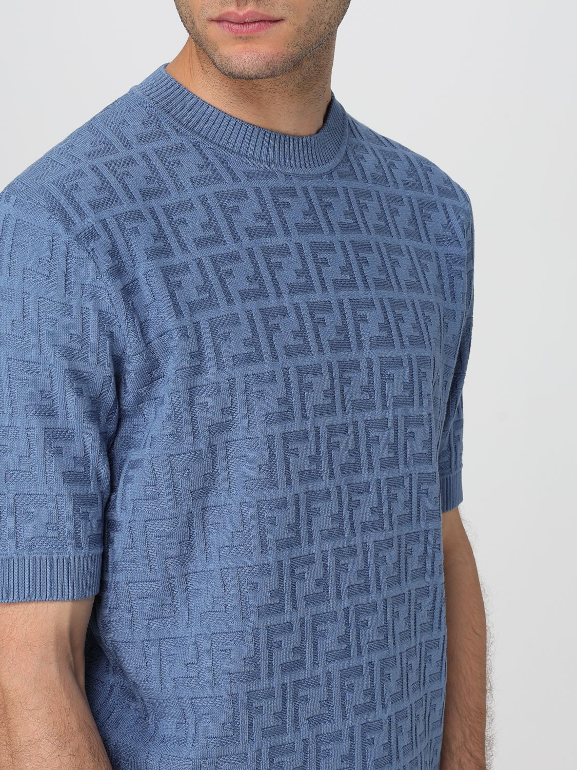 Fendi Sweater Men Blue