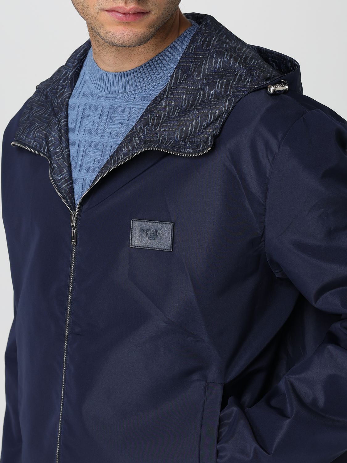 Fendi Jacket Men Blue