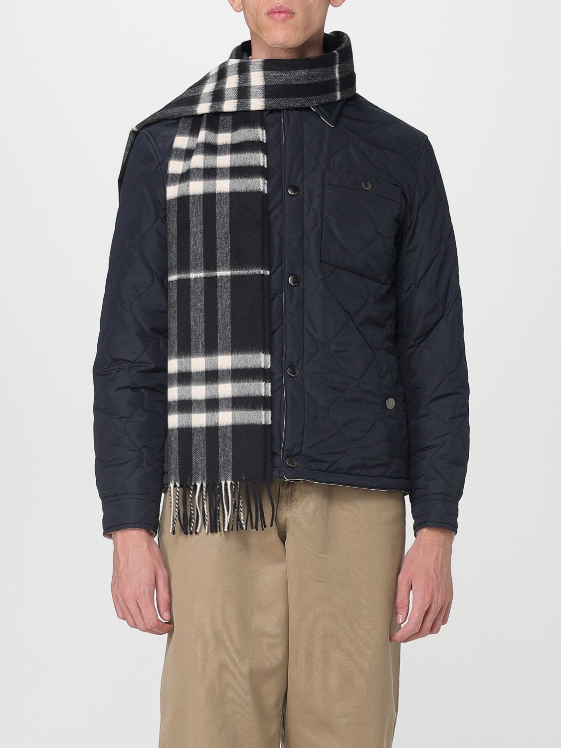Burberry Scarf Men Black