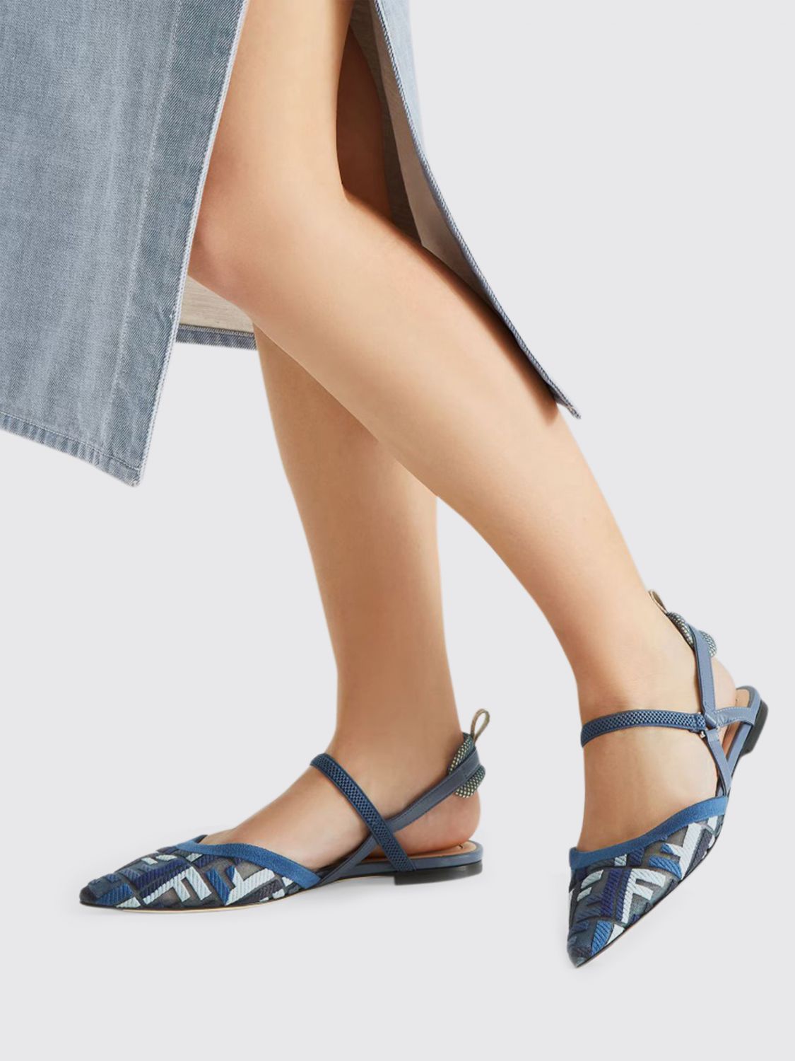 Fendi Ballet Flats Woman Multicolor