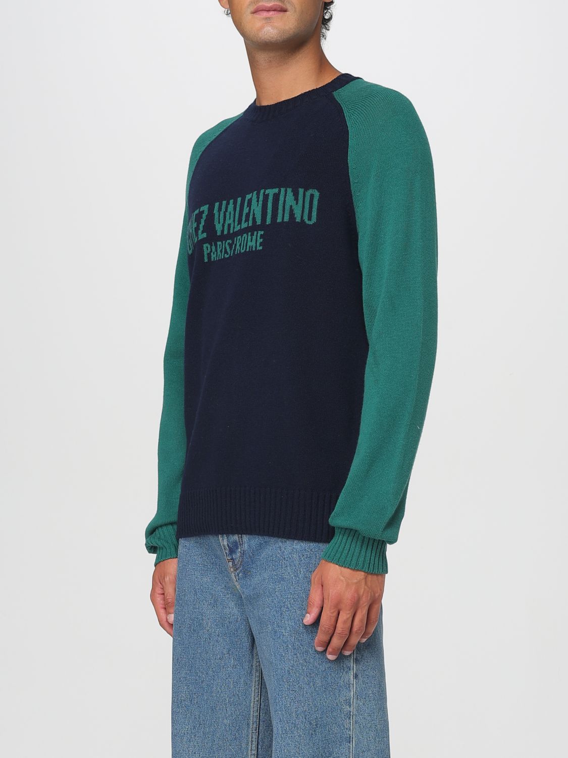 Valentino Sweater Men Blue